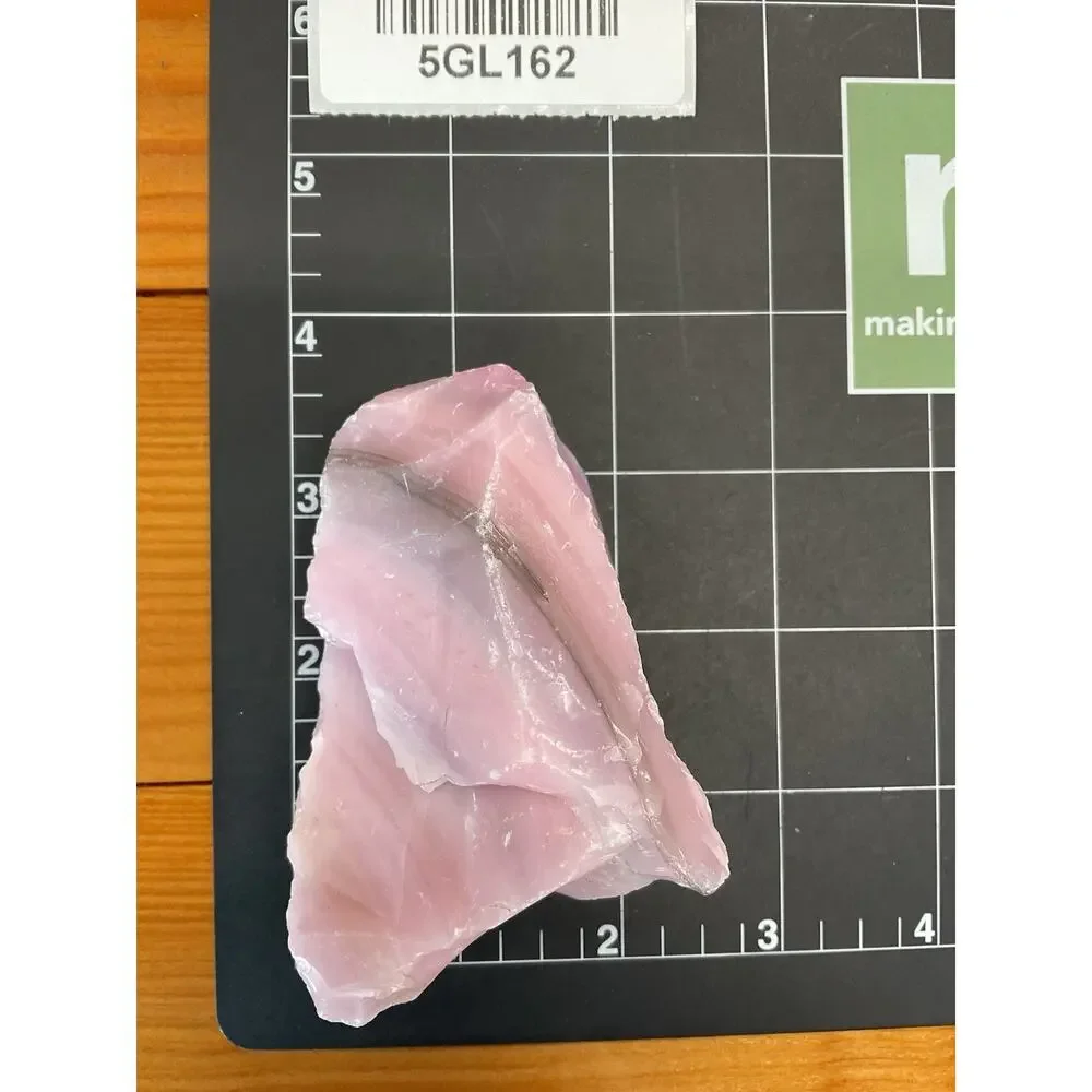 Pink Lavender Layered Art Glass Cullet Glowing‎ Manganese Slag Glass #5GL162